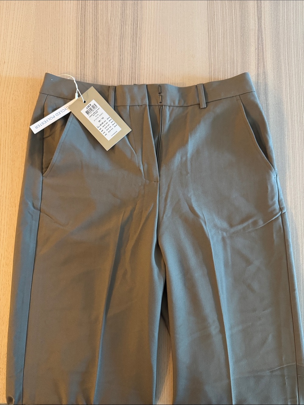 Women's Tailored Dress Pants in Olive - Unbranded